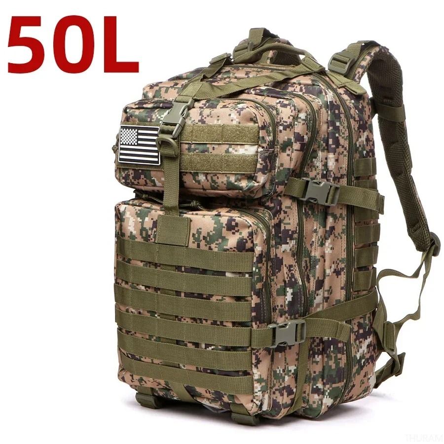 Waterproof Tactical Backpack 25L 50L Nylon Outdoor Hiking And Camping Bag 18