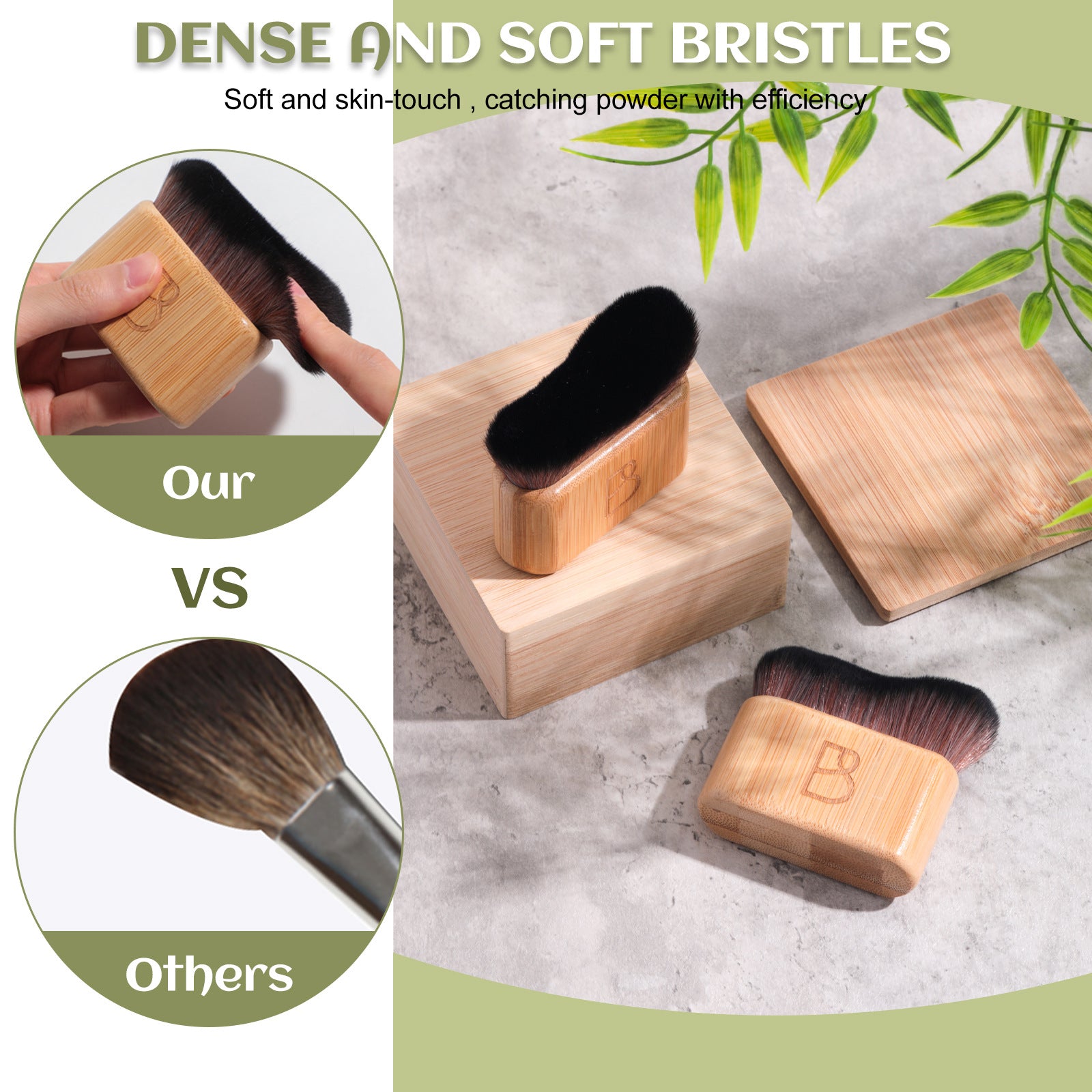 Portable Self Tanning Brush, Self Tan Brush Soft Body Makeup Brush, Self Tanner Face Brush for Body and Leg Makeup