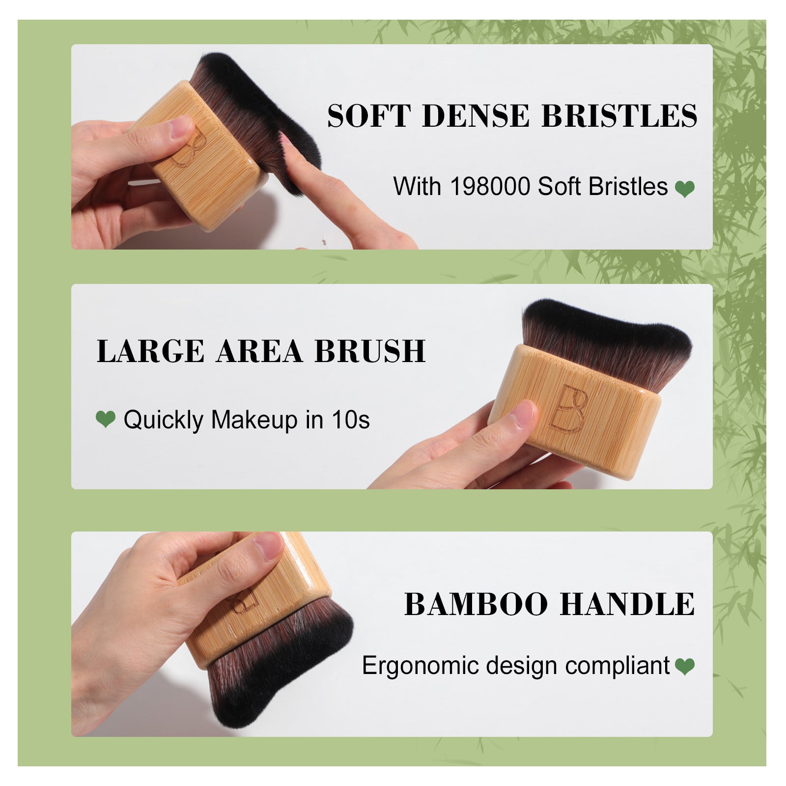 Portable Self Tanning Brush, Self Tan Brush Soft Body Makeup Brush, Self Tanner Face Brush for Body and Leg Makeup