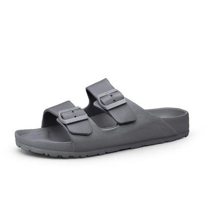 Mens Adjustable Soft Slides Lightweight Anti Slip Summer Slippers 3