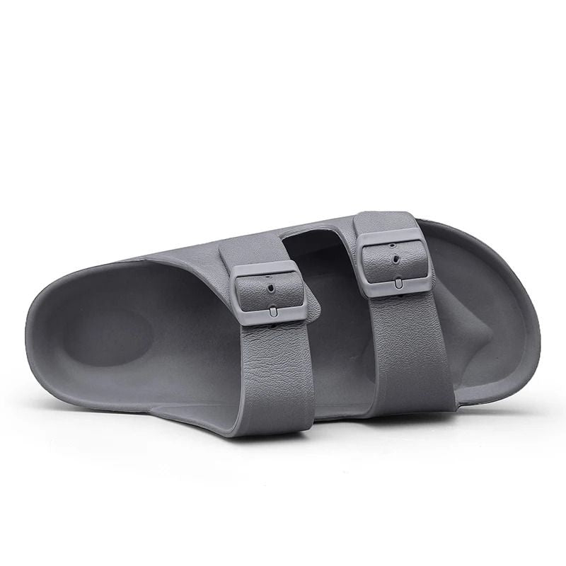 Mens Adjustable Soft Slides Lightweight Anti Slip Summer Slippers 4