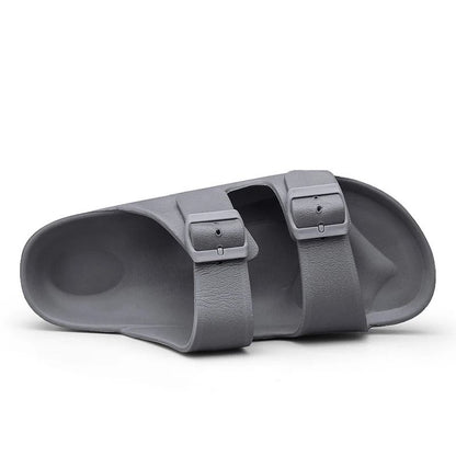 Mens Adjustable Soft Slides Lightweight Anti Slip Summer Slippers 4