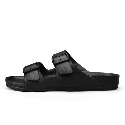 Mens Adjustable Soft Slides Lightweight Anti Slip Summer Slippers 5