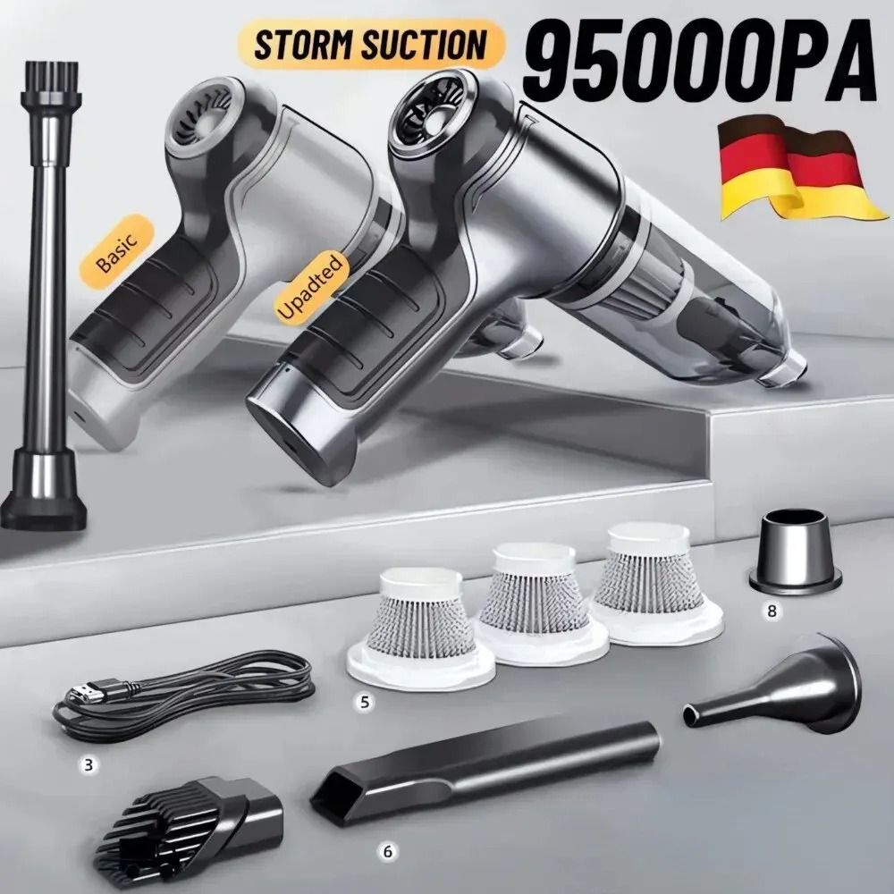 Wireless Car Vacuum Cleaner Handheld Cordless Strong Suction Dual Use