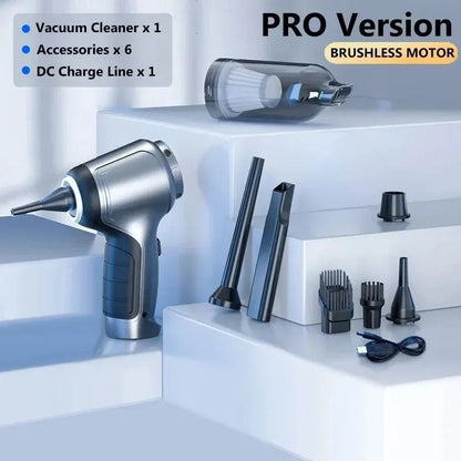 Wireless Car Vacuum Cleaner Handheld Cordless Strong Suction Dual Use 8