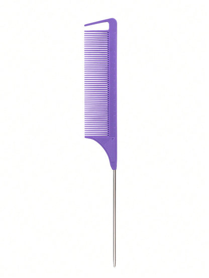 Professional Stainless Steel Pointed Tail Hair Comb Brush Salon Styling Hair Comb Tool For Hairdres 6