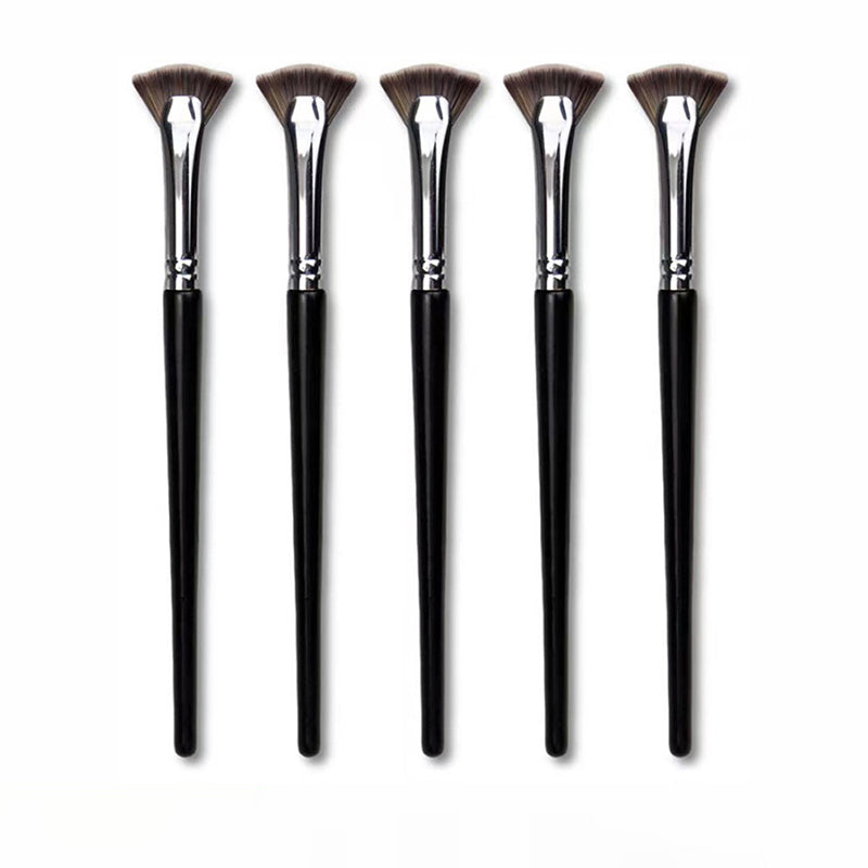 1PCS Fan Shaped Eyelash Brush Professional Makeup Tool, Soft No Shedding Mascara Brush, Highlighter Powder Smudge