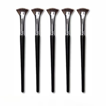 1PCS Fan Shaped Eyelash Brush Professional Makeup Tool, Soft No Shedding Mascara Brush, Highlighter Powder Smudge