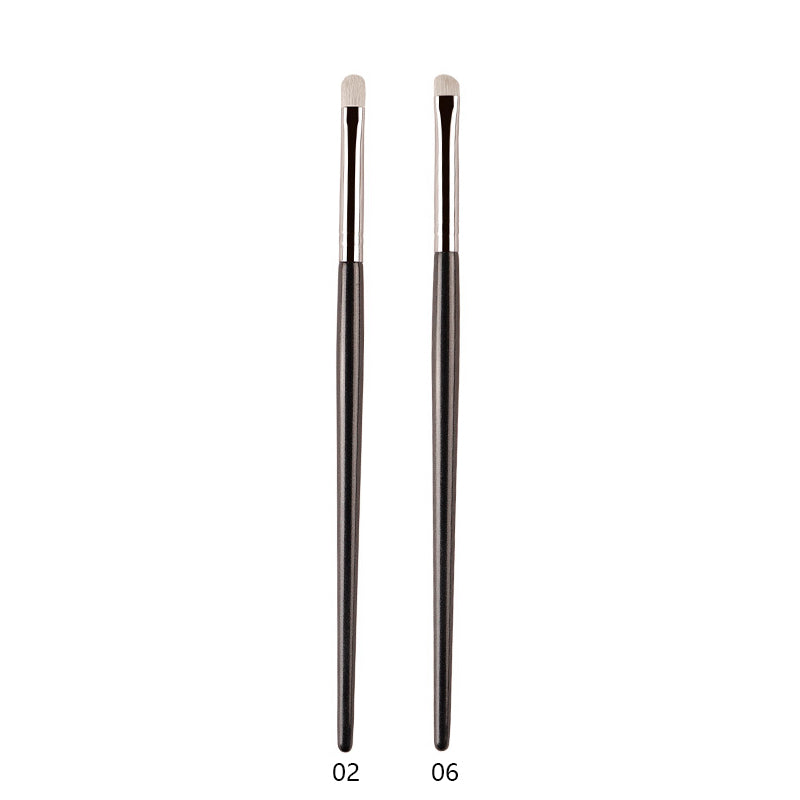 Professional White Pony Hair Eyeshadow Makeup Brush for Smudge, Precision Crease, Detail, Bevel Eye Shadow, Liner