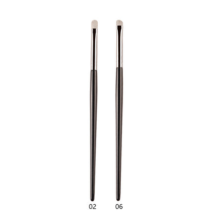 Professional White Pony Hair Eyeshadow Makeup Brush for Smudge, Precision Crease, Detail, Bevel Eye Shadow, Liner