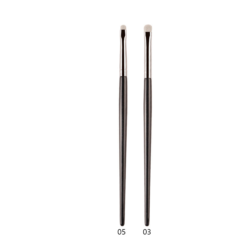 Professional White Pony Hair Eyeshadow Makeup Brush for Smudge, Precision Crease, Detail, Bevel Eye Shadow, Liner