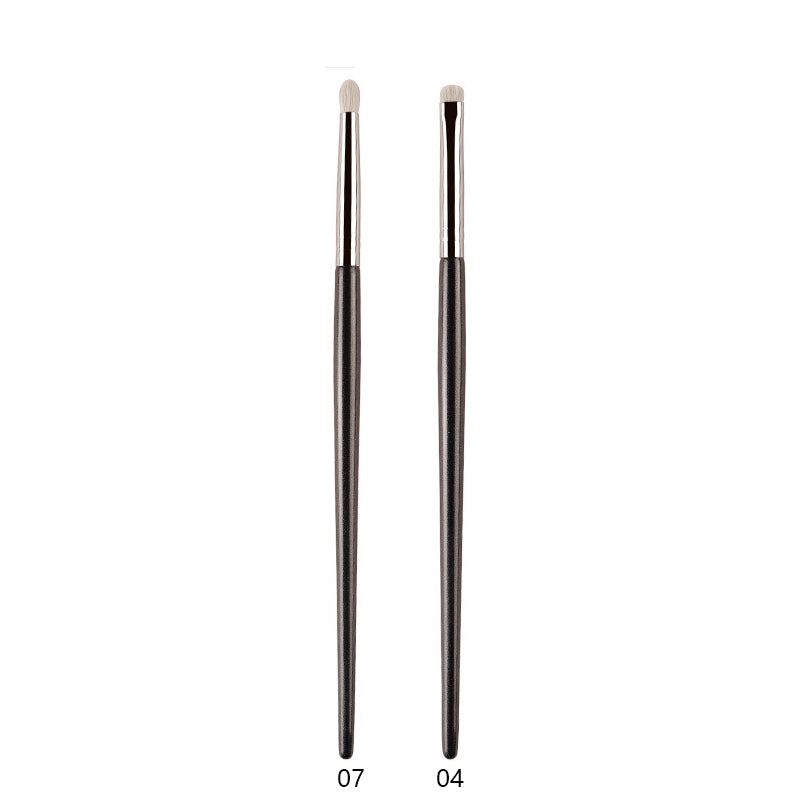 Professional White Pony Hair Eyeshadow Makeup Brush for Smudge, Precision Crease, Detail, Bevel Eye Shadow, Liner