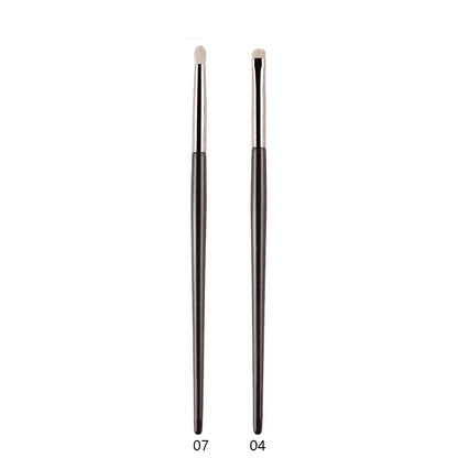 Professional White Pony Hair Eyeshadow Makeup Brush for Smudge, Precision Crease, Detail, Bevel Eye Shadow, Liner