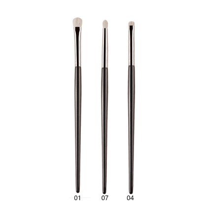 Professional White Pony Hair Eyeshadow Makeup Brush for Smudge, Precision Crease, Detail, Bevel Eye Shadow, Liner
