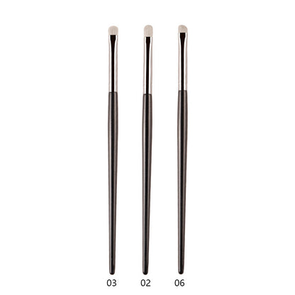 Professional White Pony Hair Eyeshadow Makeup Brush for Smudge, Precision Crease, Detail, Bevel Eye Shadow, Liner