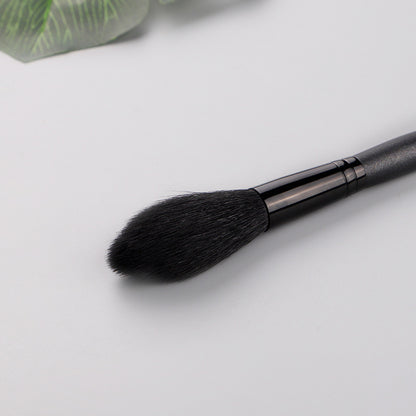 Buffing Makeup Brush, Highlighter Wood Handle Blusher, Contour Powder Goat Hair Makeup Brushes