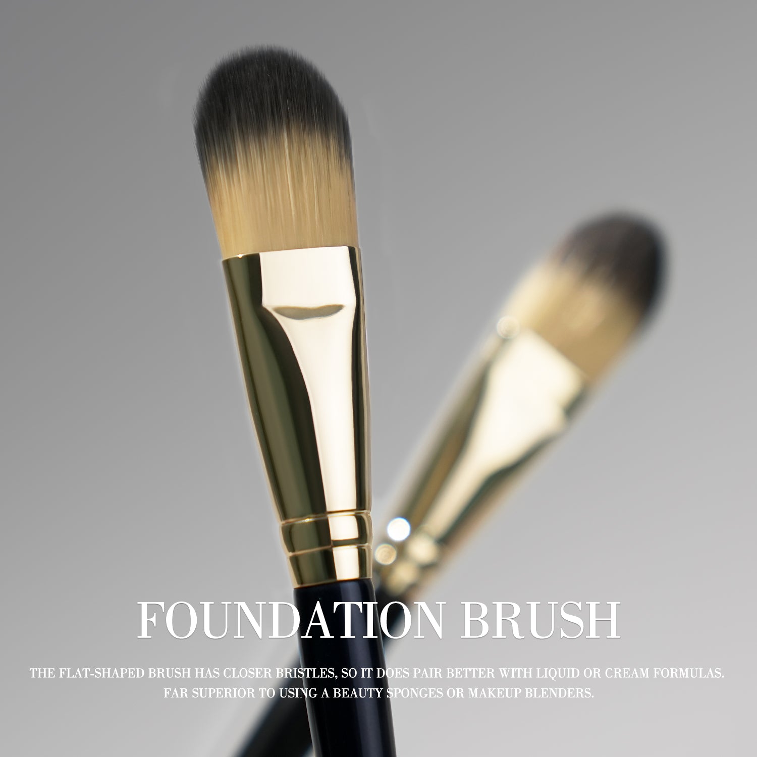 Premium Foundation Brush Set for Liquid Mask, Concealer Flat Makeup Brushes, Liquid Cream Powder Buffing Face