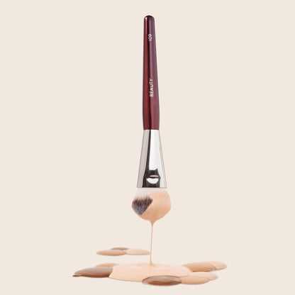 Makeup Brush Mini Contoured Foundation Brush Face Brush for Cream or Liquid Foundations, Blush, Bronzer, Highlighter