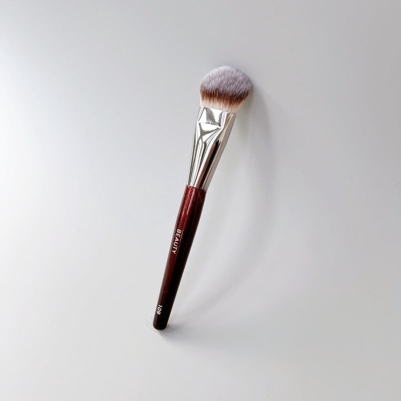 Makeup Brush Mini Contoured Foundation Brush Face Brush for Cream or Liquid Foundations, Blush, Bronzer, Highlighter