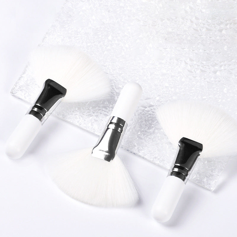 Mini Fan Brush Set for Precise Makeup, Soft Synthetic Brushes for Blush, Powder, Highlighting Makeup Tools