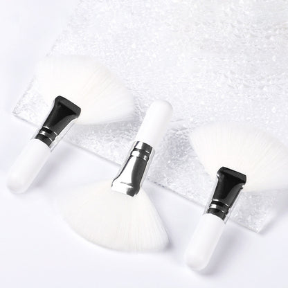 Mini Fan Brush Set for Precise Makeup, Soft Synthetic Brushes for Blush, Powder, Highlighting Makeup Tools