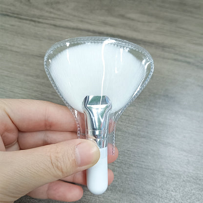 Mini Fan Brush Set for Precise Makeup, Soft Synthetic Brushes for Blush, Powder, Highlighting Makeup Tools