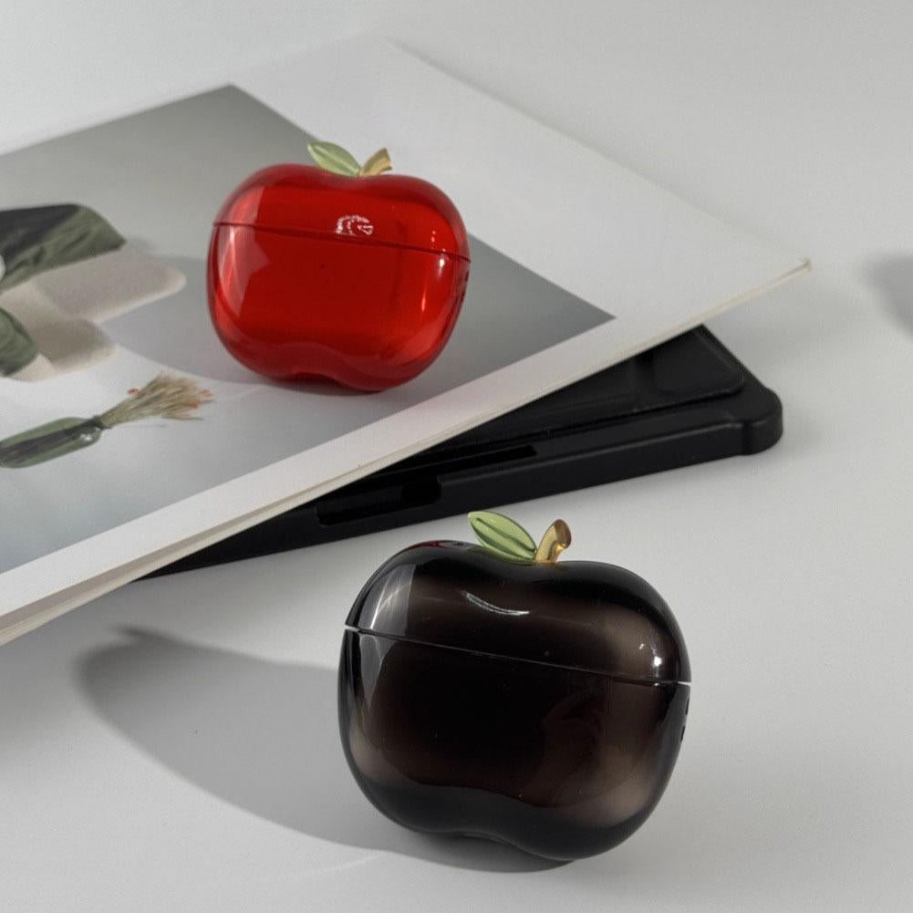 Airpods Pro 1 2 Transparent Fruit Earphone Case, Soft TPU Drop-proof Apple Shape, Personalised Protective Cover