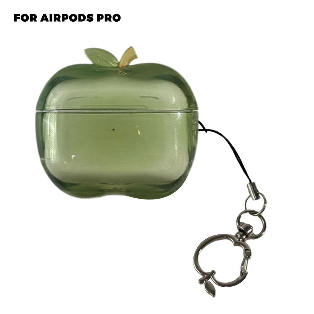Airpods Pro 1 2 Transparent Fruit Earphone Case, Soft TPU Drop-proof Apple Shape, Personalised Protective Cover