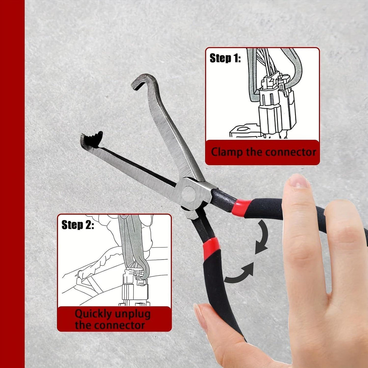 Heavy Steel Electrical Disconnect Pliers for Maf Sensors, Fuel Injectors and Ignition Coils
