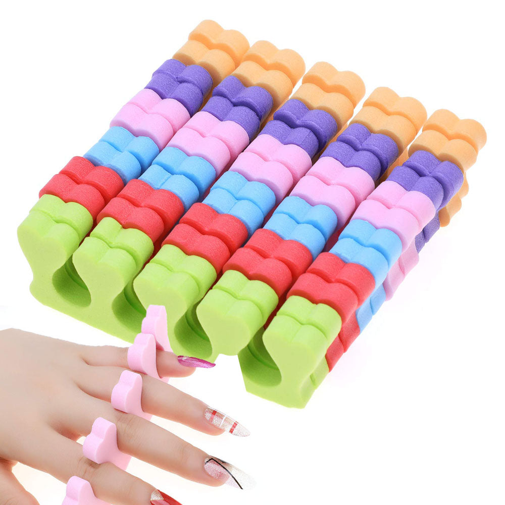 Soft Toe Separators Fingers Foots Nail Art Tools Flexible Heart Design Manicure Pedicure Foot Brace