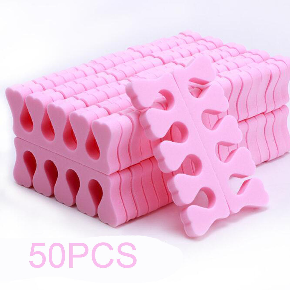 Soft Toe Separators Fingers Foots Nail Art Tools Flexible Heart Design Manicure Pedicure Foot Brace