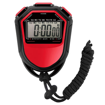 HighVisibility LCD Digital Stopwatch Waterproof Handheld Chronograph For Coaching Sports Training   7