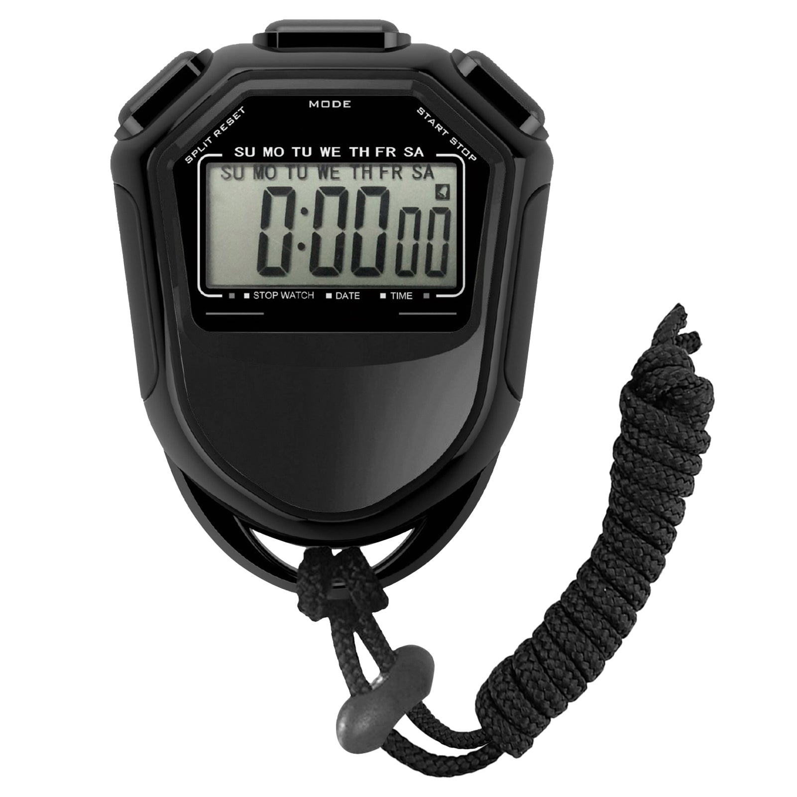 HighVisibility LCD Digital Stopwatch Waterproof Handheld Chronograph For Coaching Sports Training   8
