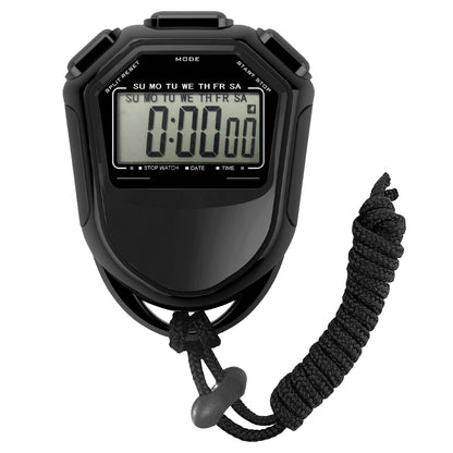 HighVisibility LCD Digital Stopwatch Waterproof Handheld Chronograph For Coaching Sports Training   8