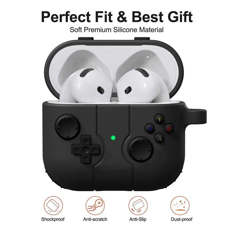 Cute Cartoon 3D Gamepad Silicone Shockproof Earphone Case For Airpods 4, Cover For Airpods 1 2 3 Airpods Pro 2