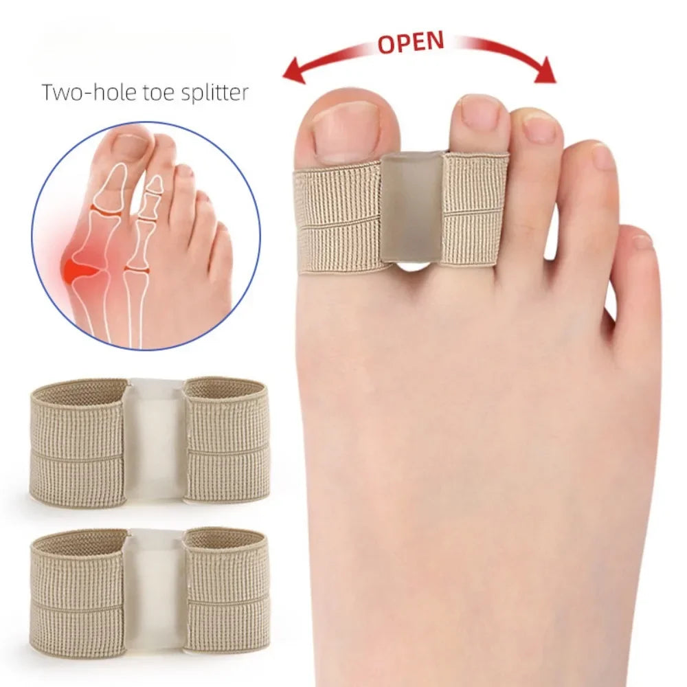 Hallux Valgus Bunion Corrector with Two Toe Separator, Orthotics Feet Bone Adjuster Thumb Straightener Pedicure Foot