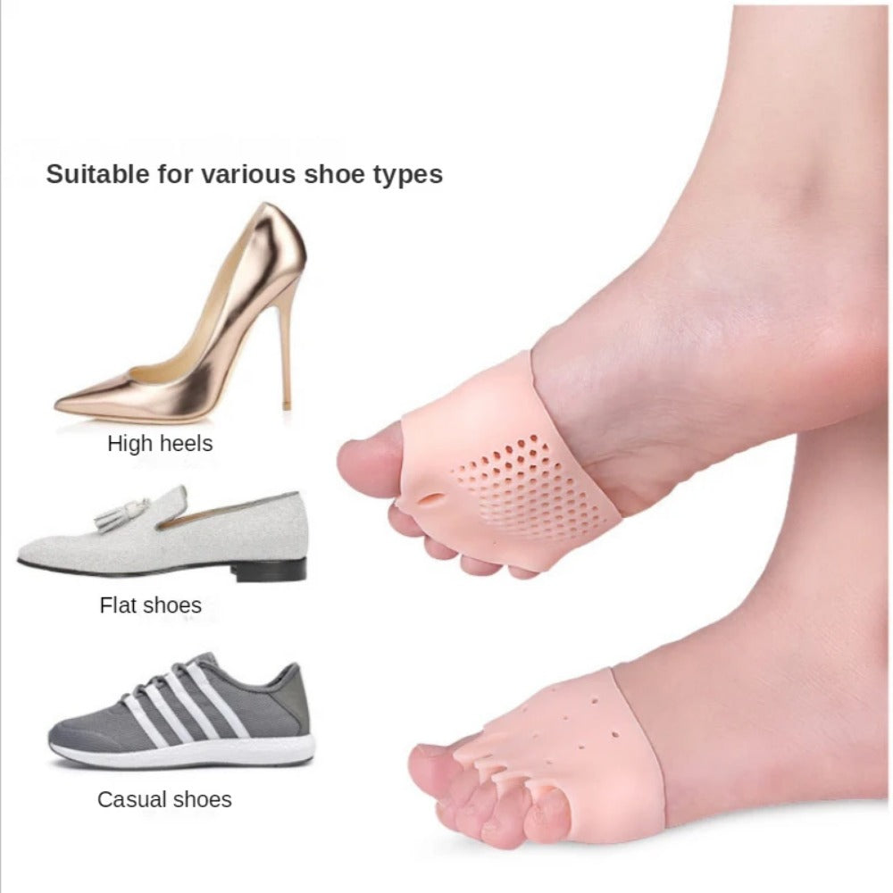 Silicone Toe Separator Hallux Valgus Corrector Bunion Orthotics Protector Pain Relief Forefoot Pad  2