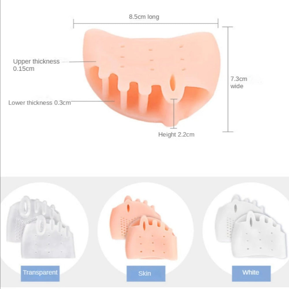 Silicone Toe Separator Hallux Valgus Corrector Bunion Orthotics Protector Pain Relief Forefoot Pad  4