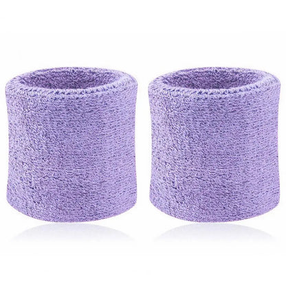 2Pcs Tennis Sports Wristband, Volleyball Gym Sweatband, Elastic Brace Support, Towel Bracelet Quick Dry