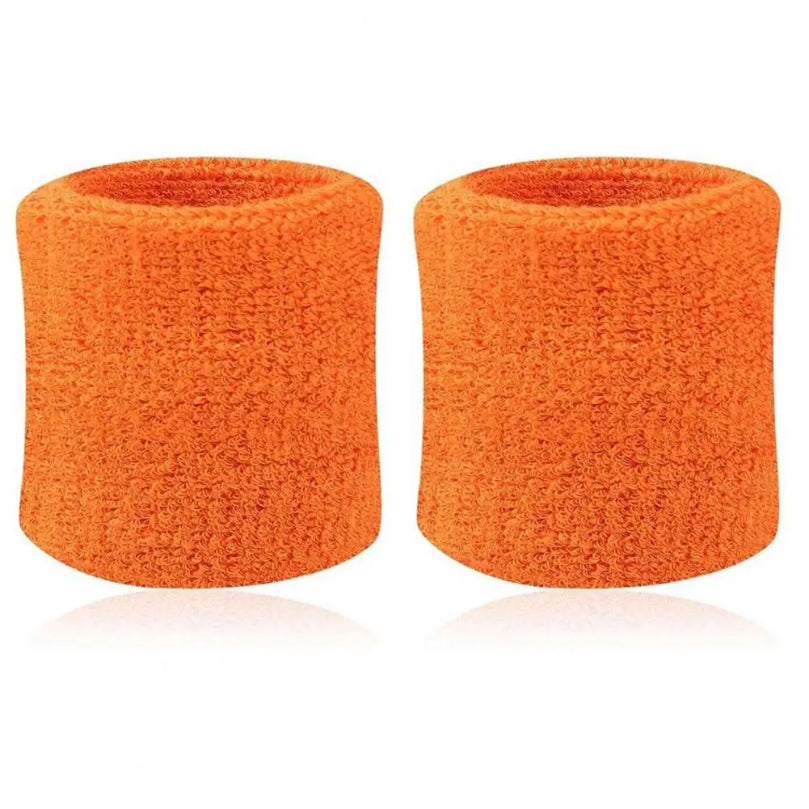 2Pcs Tennis Sports Wristband, Volleyball Gym Sweatband, Elastic Brace Support, Towel Bracelet Quick Dry