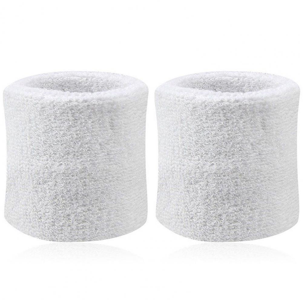 2Pcs Tennis Sports Wristband, Volleyball Gym Sweatband, Elastic Brace Support, Towel Bracelet Quick Dry