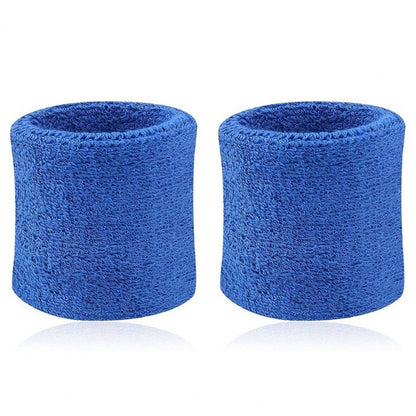 2Pcs Tennis Sports Wristband, Volleyball Gym Sweatband, Elastic Brace Support, Towel Bracelet Quick Dry