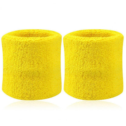 2Pcs Tennis Sports Wristband, Volleyball Gym Sweatband, Elastic Brace Support, Towel Bracelet Quick Dry