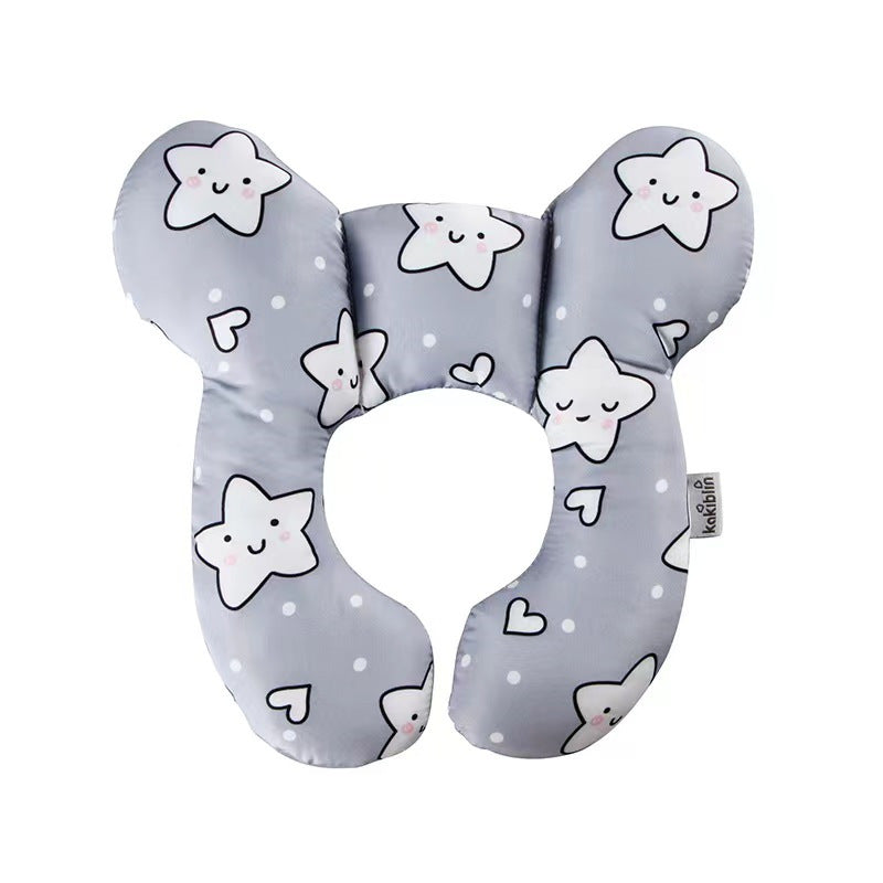 Cotton Soft Baby UShaped Pillow Multifunctional Stroller  Car Travel Pillow For Children With Carto 4