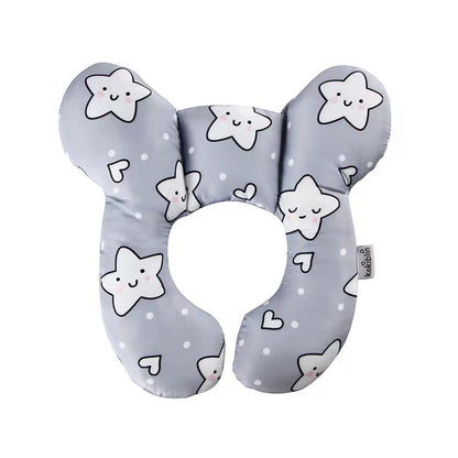 Cotton Soft Baby UShaped Pillow Multifunctional Stroller  Car Travel Pillow For Children With Carto 4