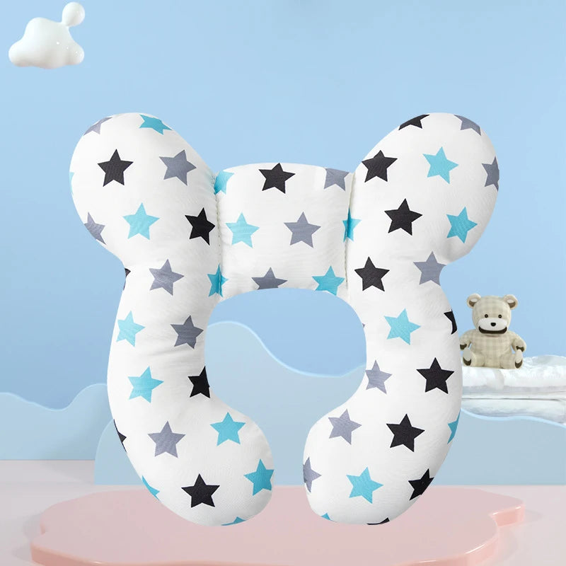 Cotton Soft Baby UShaped Pillow Multifunctional Stroller  Car Travel Pillow For Children With Carto 5