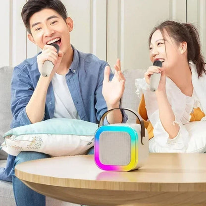 Mini Bluetooth Karaoke Speaker With Microphone And RGB Lights 2
