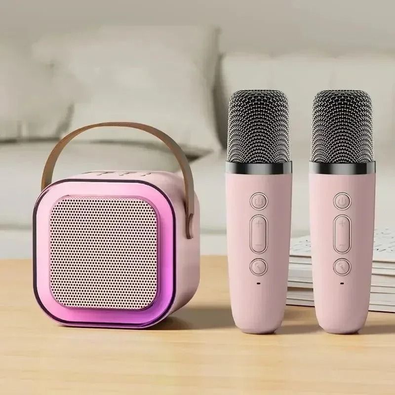 Mini Bluetooth Karaoke Speaker With Microphone And RGB Lights 5