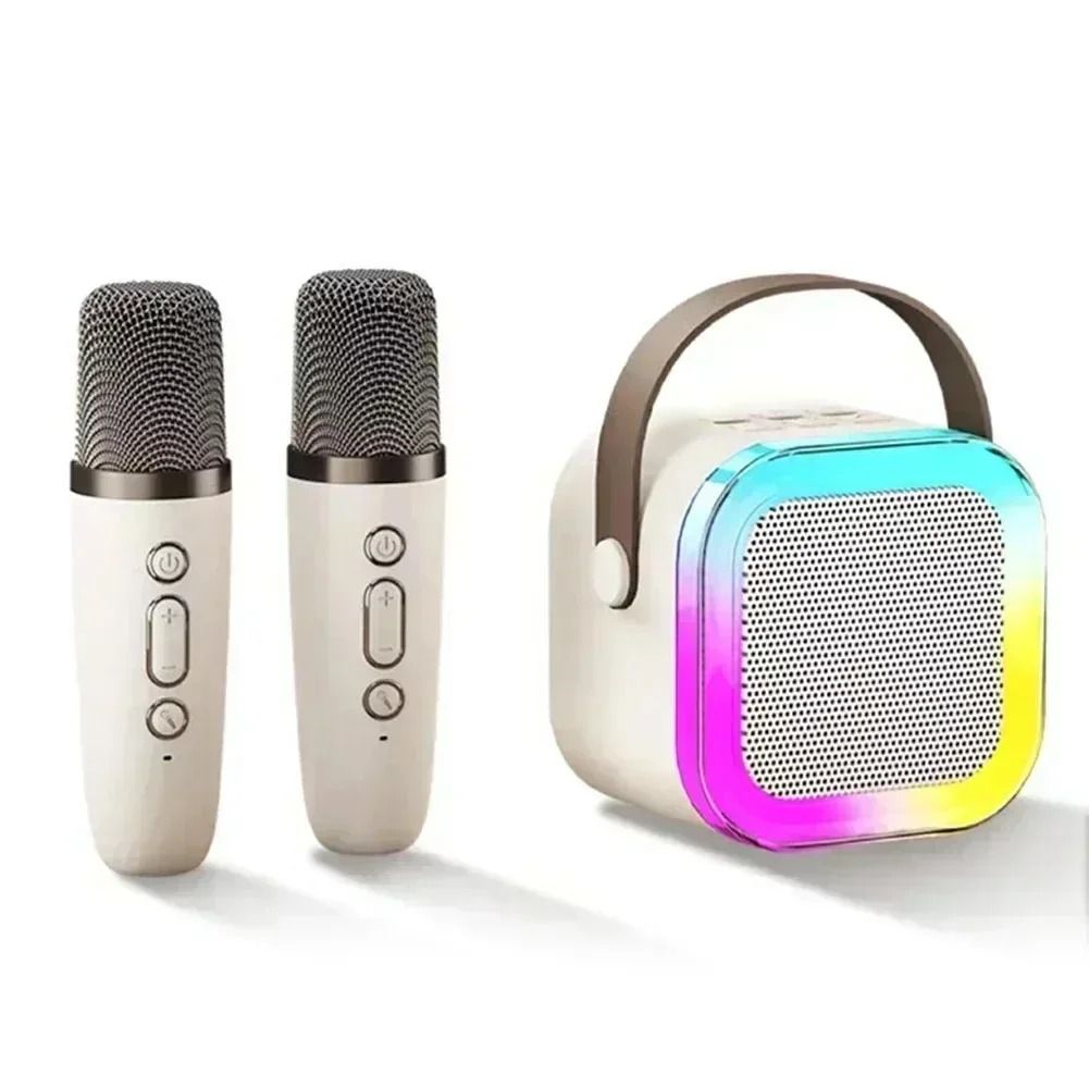 Mini Bluetooth Karaoke Speaker With Microphone And RGB Lights 6