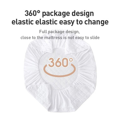 Waterproof Mattress Protector Fitted Sheet Style Bed Cover Multi Size 4